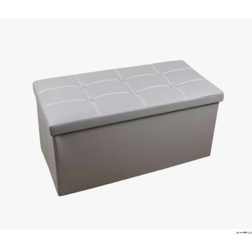 Reposiegos de almacenamiento, cajas plegables, reposabebés, banco cubo, capacidad de carga de hasta 300 kg, aptos para salón, dormitorio, entrada. Reposapiés de almacenamiento, reposapiés del asiento, material de cuero simulado, espacio amplio