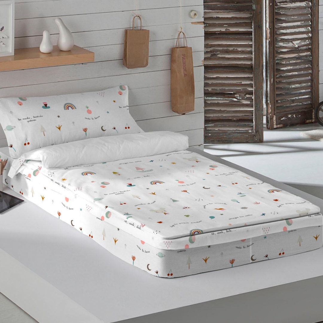 HACIENDO EL INDIO - Saco Nórdico Infantil Estampado 100% Algodón - Con o Sin Relleno - Cierre con Cremallera y Fuelle para Camas Nido y Literas - 9 Modelos Disponibles - Cama 90 - Fabricado en España