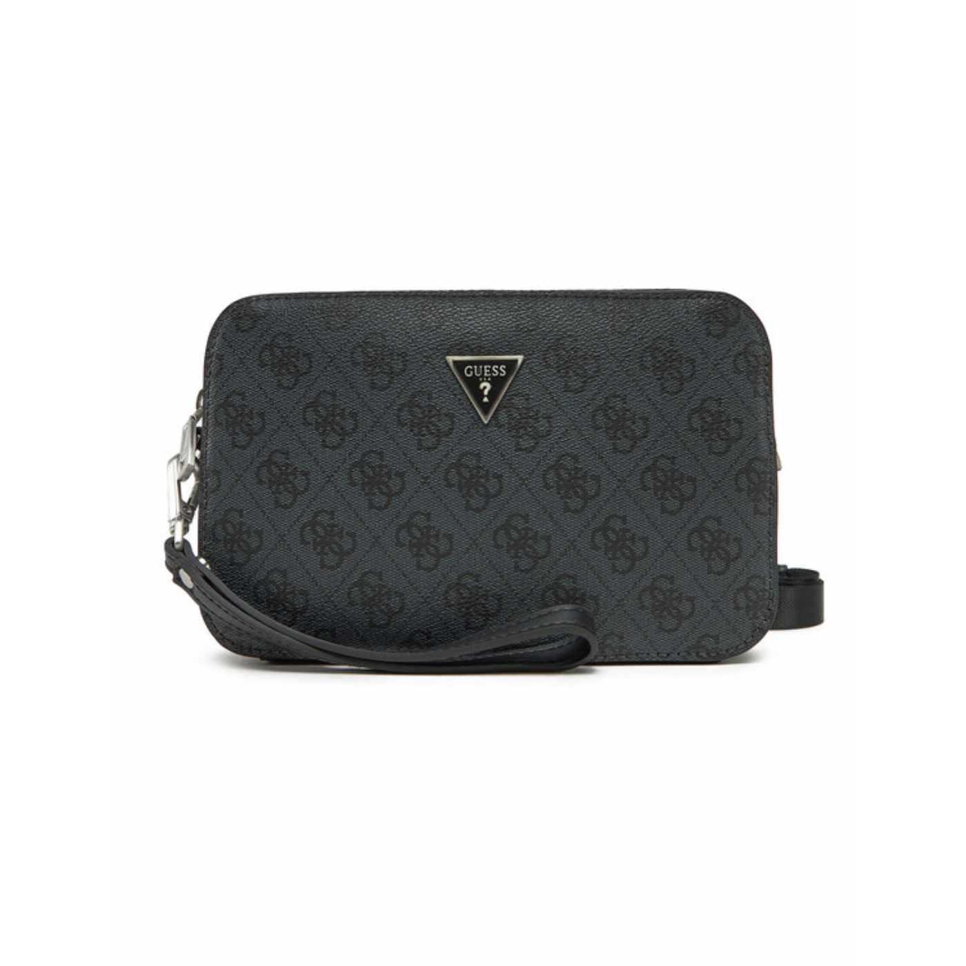 Neceser Guess Milano mini negro estampado para hombre