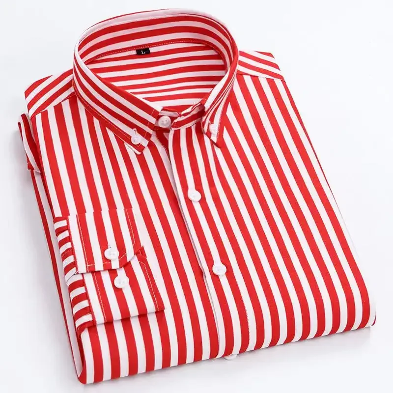 TK Camisa De Punto Para Hombre Estilo Coreano a Prima Dona Azul Y Blanco Ajustada Con Estampado Larga Manga Cierre Único Casual
