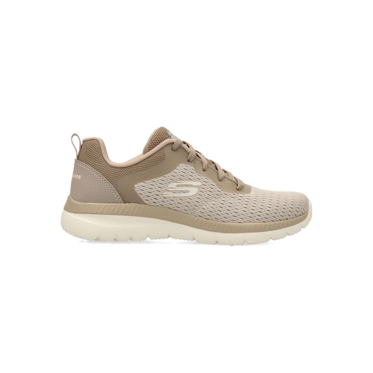 Skechers - Zapatillas deportivas Bountiful - Quick Path para mujer con parte superior de malla knit y tejido sintético, plantilla Memory Foam, color negro