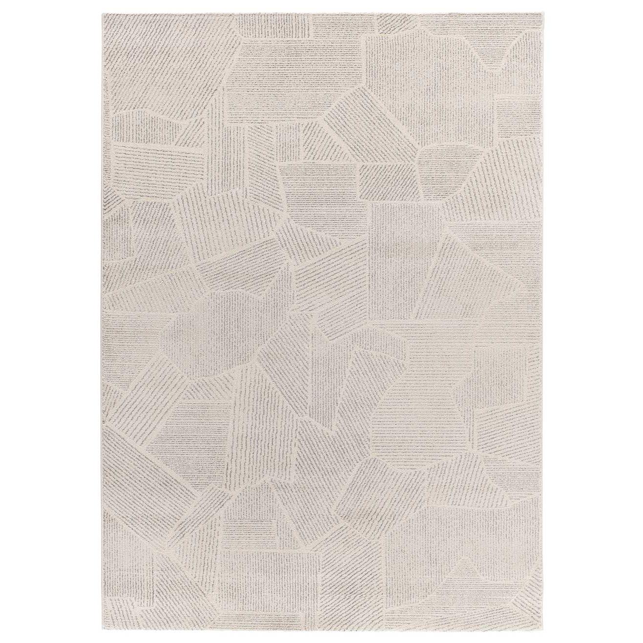 Alfombra interior diseño abstracto en gris - PORTO 12919 | 80x150, 133x190, 160x230, 200x290 cm