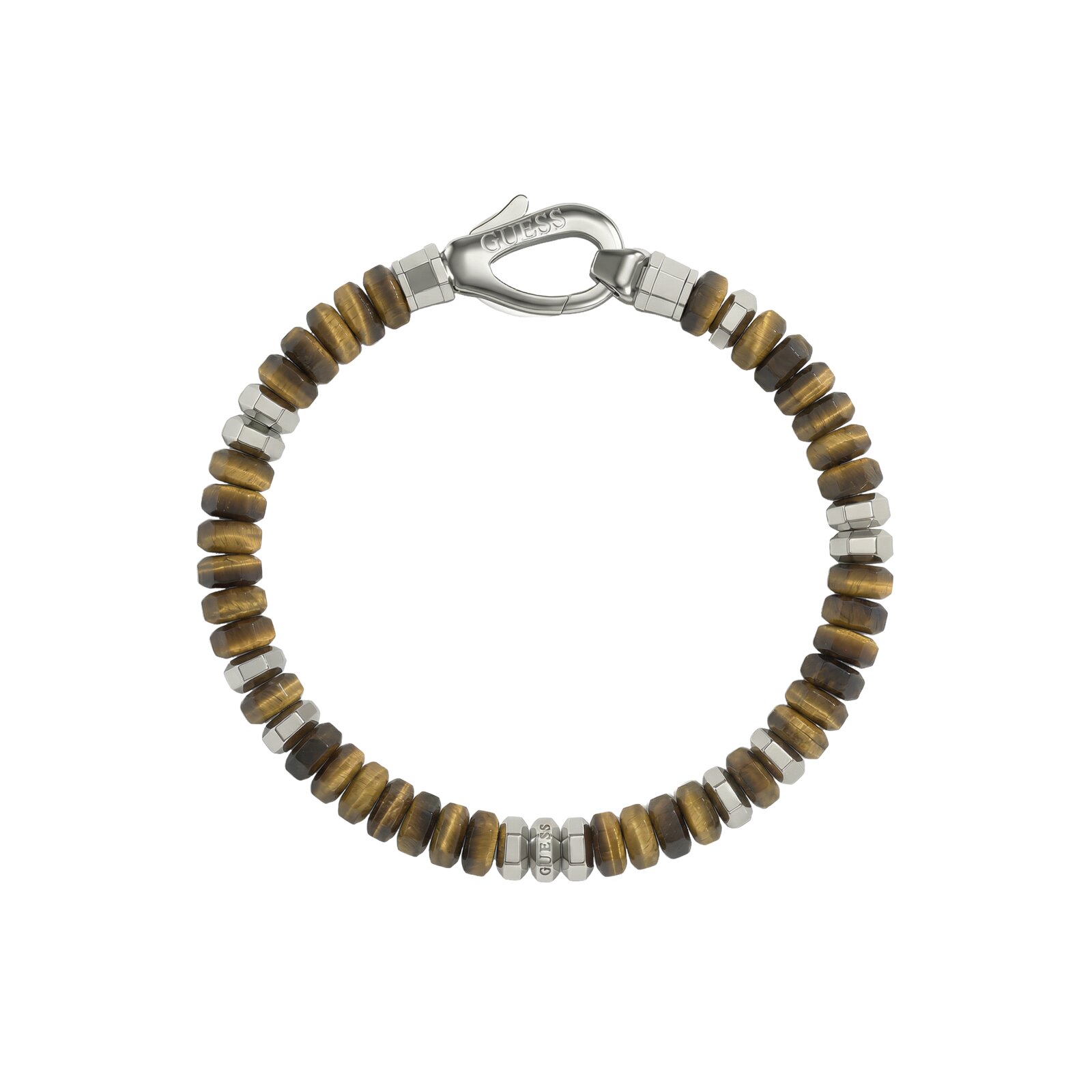 Guess Pulsera Hombre Life In Tokyo De Acero Plateado Jumb06092jwstbws