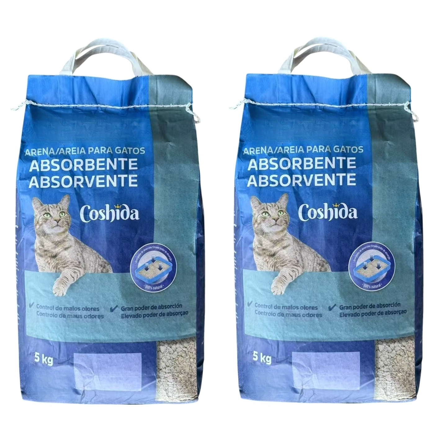Arena para gatos para arenero absorbente controla propagacion bacterias 5 kg 8 l