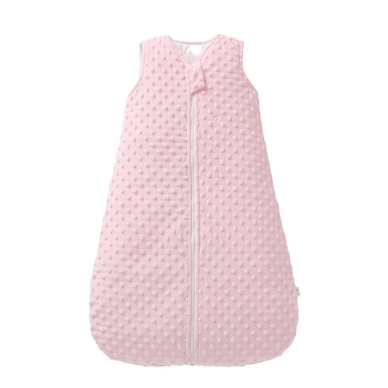 CA Saco de dormir antipatadas para niños, chaleco integrado para bebé, saco de dormir grueso, manta de confort de terciopelo para bebé, edredón
