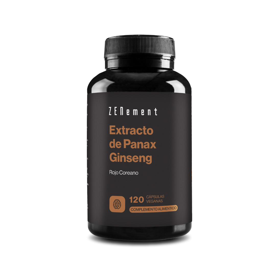 Extracto de Panax Ginseng Altamente Concentrado - 120 Cápsulas Zenement