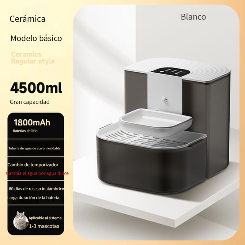 Nuevo bebedero automático inclinable con temperatura constante para gatos, fuente de agua corriente con calefacción automática para perros y mascotas.