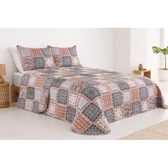 Colcha bouti para Verano y Entretiempo, Colcha para Cama 90/105/135/150, 100% Poliester, Colcha Cubre Cama Fina, Suave, incluye funda de cojin 45x70cm