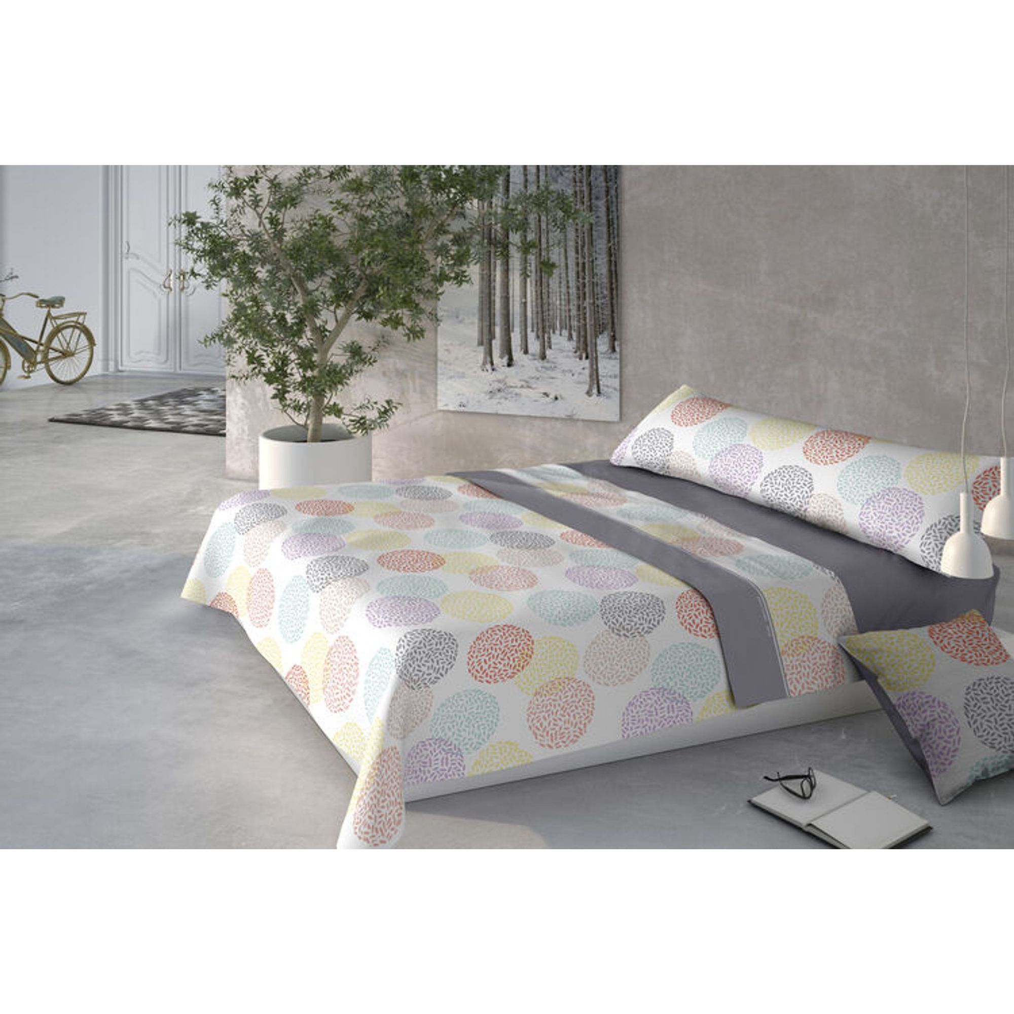 PIERRE CARDIN  Juego de Sábanas Modelo TEJIDOS REINAIS - Juego de Sábanas 3 Piezas, Sábana Encimera, Sábana Bajera y una Funda de Almohada - Juego de Sábanas Suavidad y Confort Durabilidad Asegurada con Certificado OEKO-TEX®