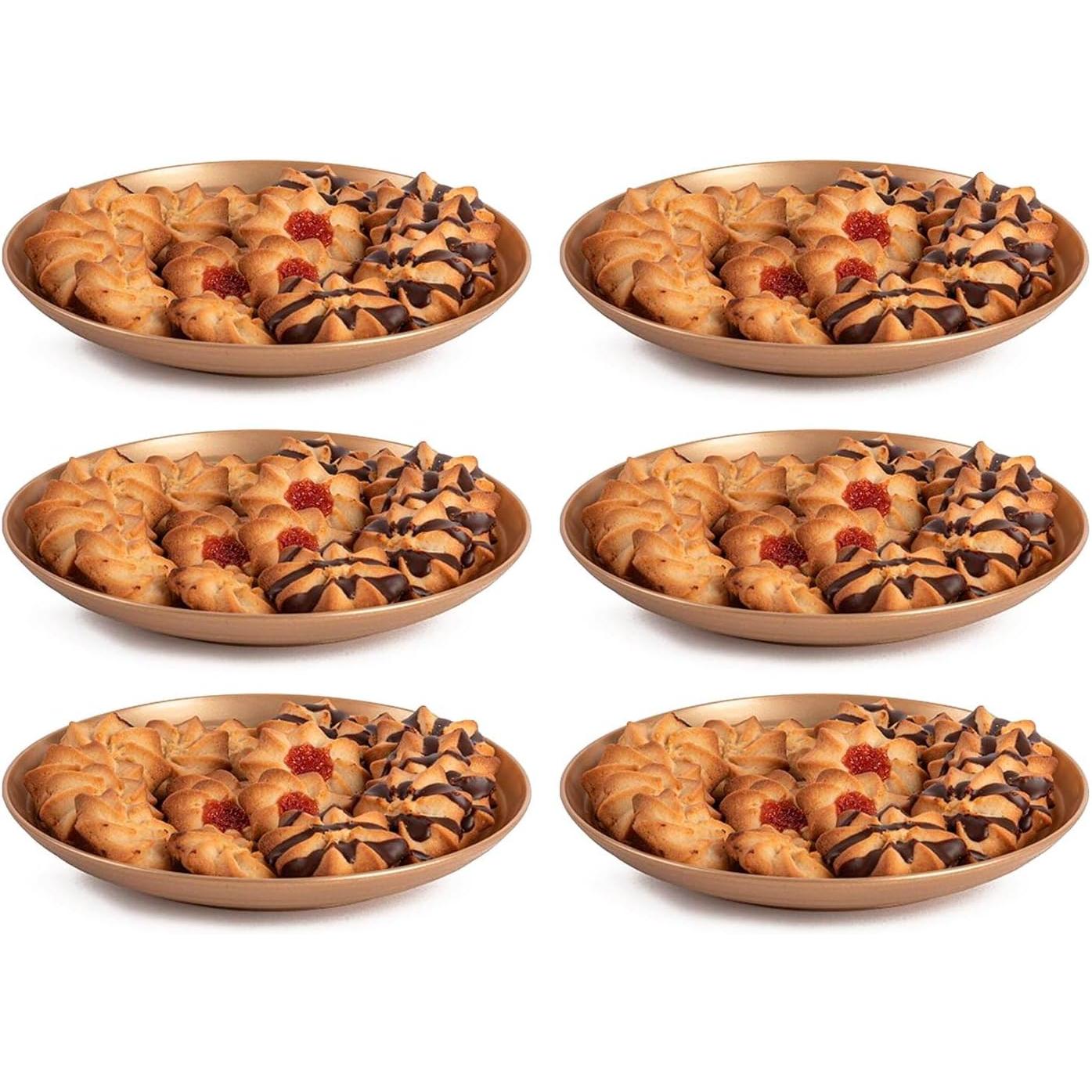 C.A | Pack de 6 Bandejas, Platos y Cuencos 🎄 | Reutilizables | Para Mesa de Navidad y Fiestas | Fabricado en España