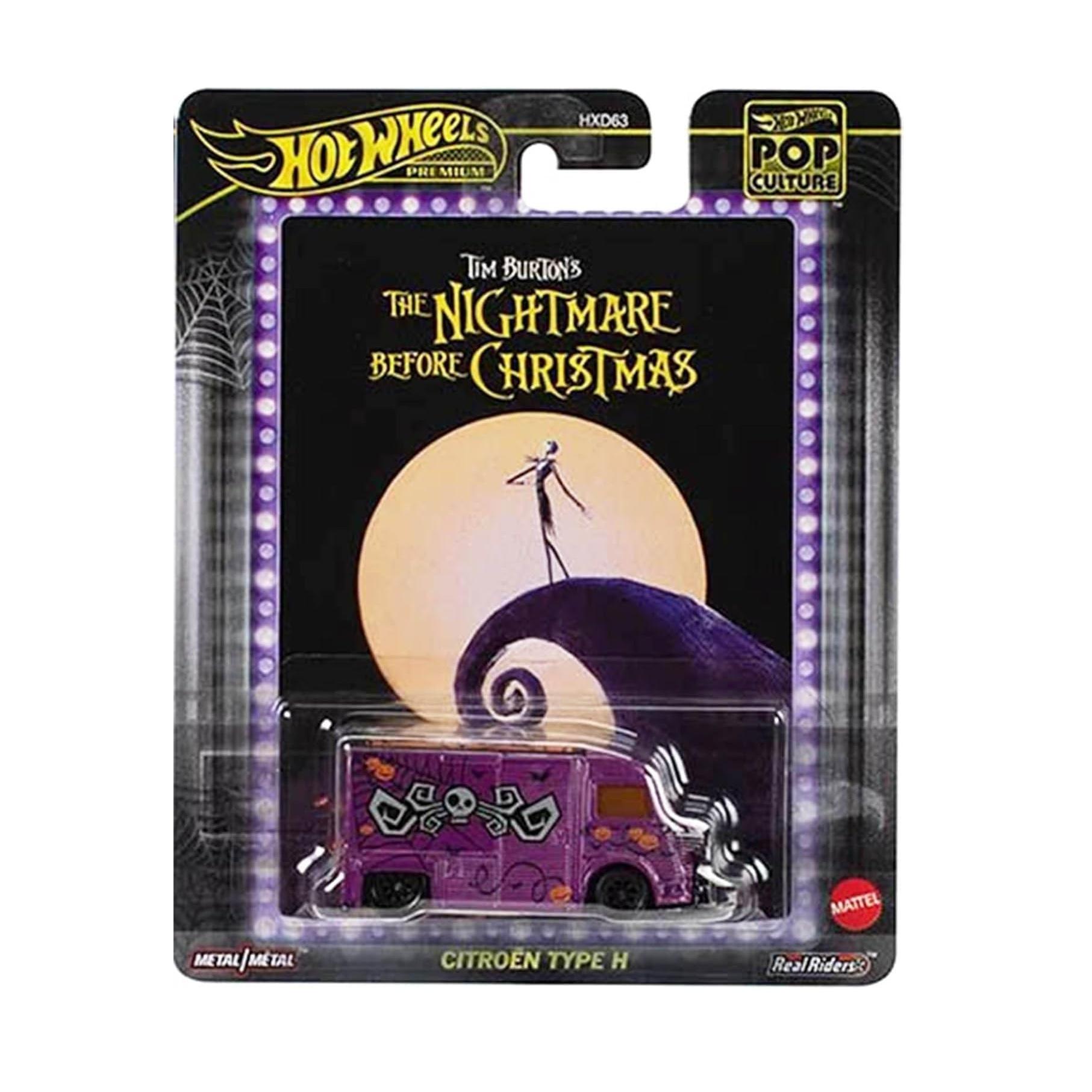 Hot Wheels Pop Culture Premium Nightmare Before Christmas Tim Burton's Citroen Tipo H Escala 1:64 JBL78 Mattel