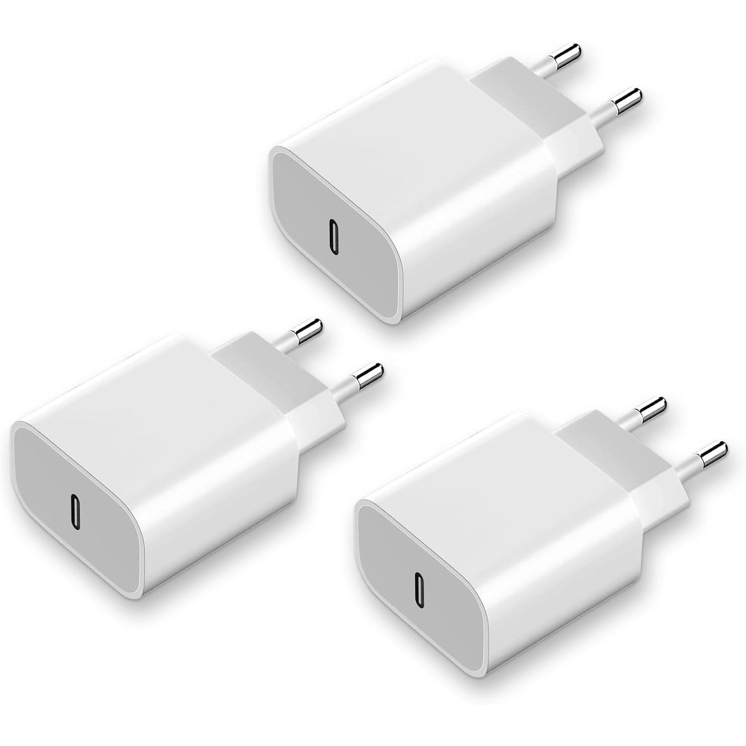 20W USB C Rapido Cargador 2M Cable para iPhone 16/15 Plus/15 Pro/15/16 Pro MAX/iPad Pro 12.9/11, iPad Air 5/4, Samsung S25 S24 S23 S20, USBC Rápida Cabezal Carga Enchufe Pared Charger Adaptador