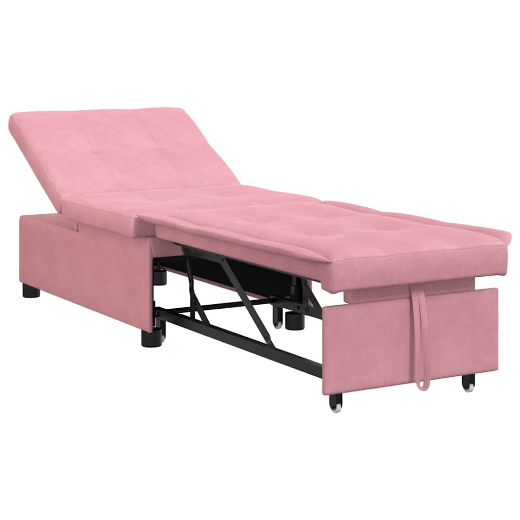 vidaXL Sofá cama 194 x 67 x 82 cm Terciopelo Multicolor