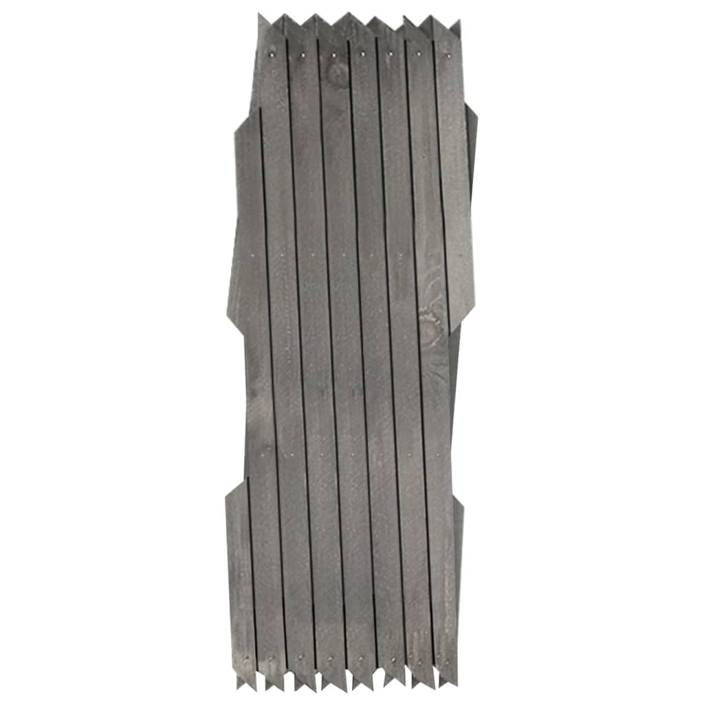 Vidaxl Valla Enrejado de Madera Maciza de Abeto Gris - 180x30 Cm