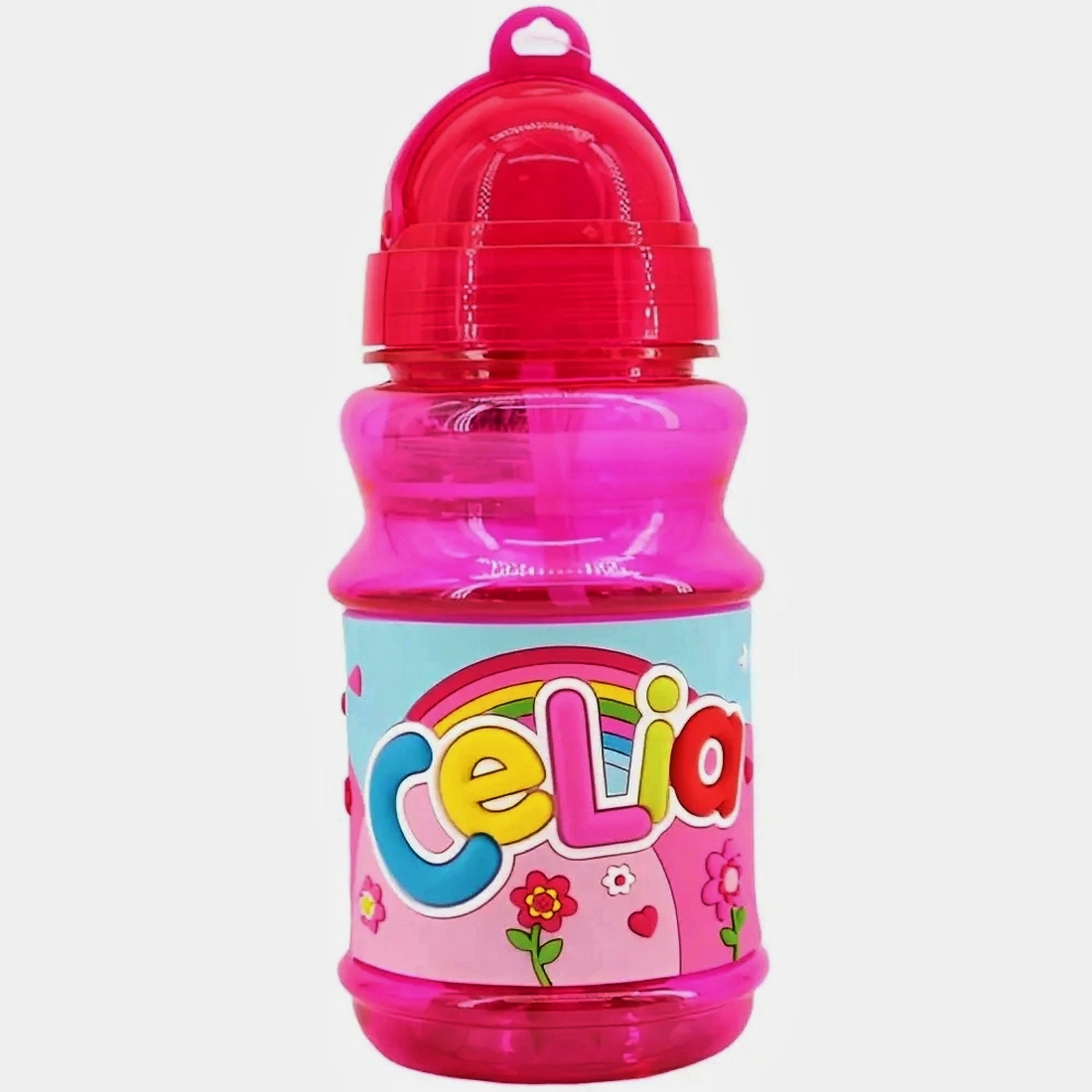 Panda Home Botella de Agua Con Nombre para Niños, 350 ml, Antifugas y sin BPA – Ideal para Colegio, Deporte o Viajes – Regalo Perfecto para Cumpleaños, Reyes (5-10 Años)