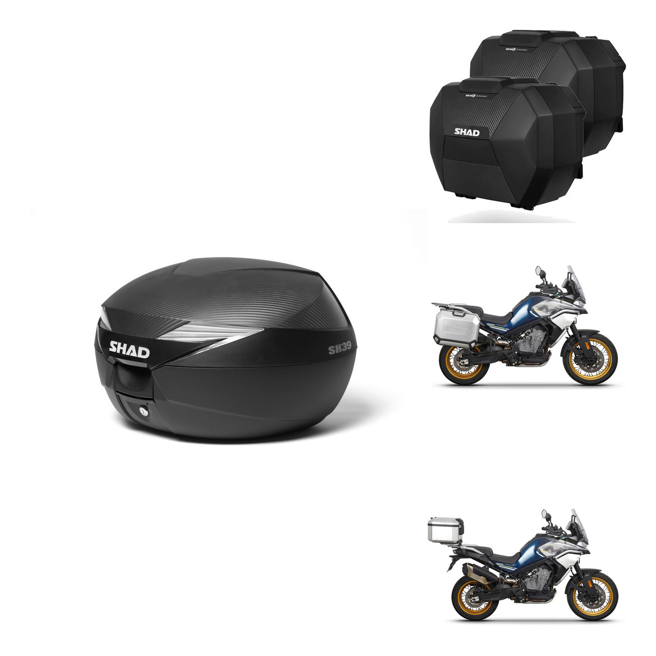 Maletas Sh38x Carbon + Herraje Baul + He KIT-577280
