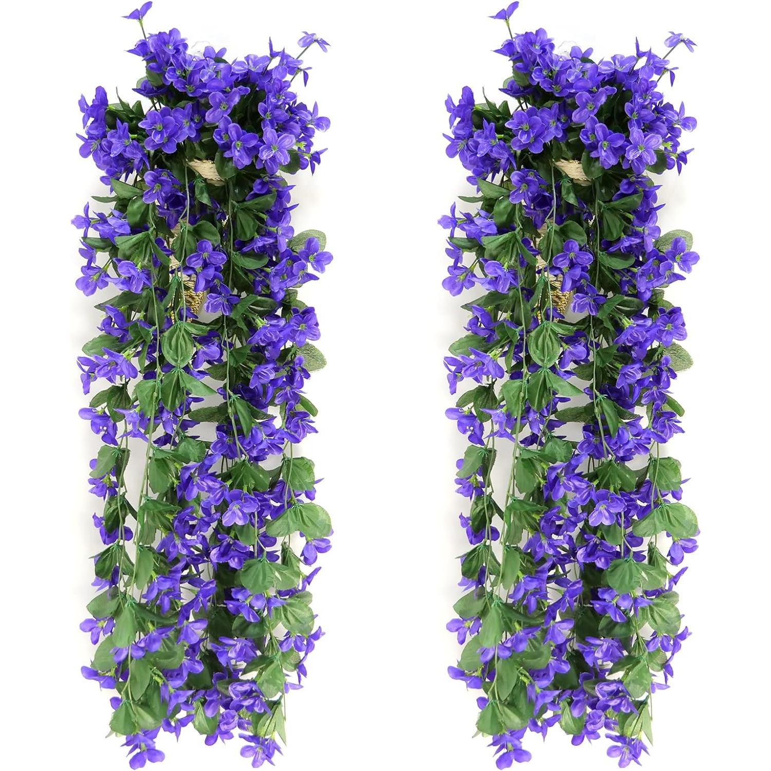 CA - Plantas Artificiales de Hiedra Artificial 70cm - Exterior - Hogar - Fiesta Jardín - Boda
