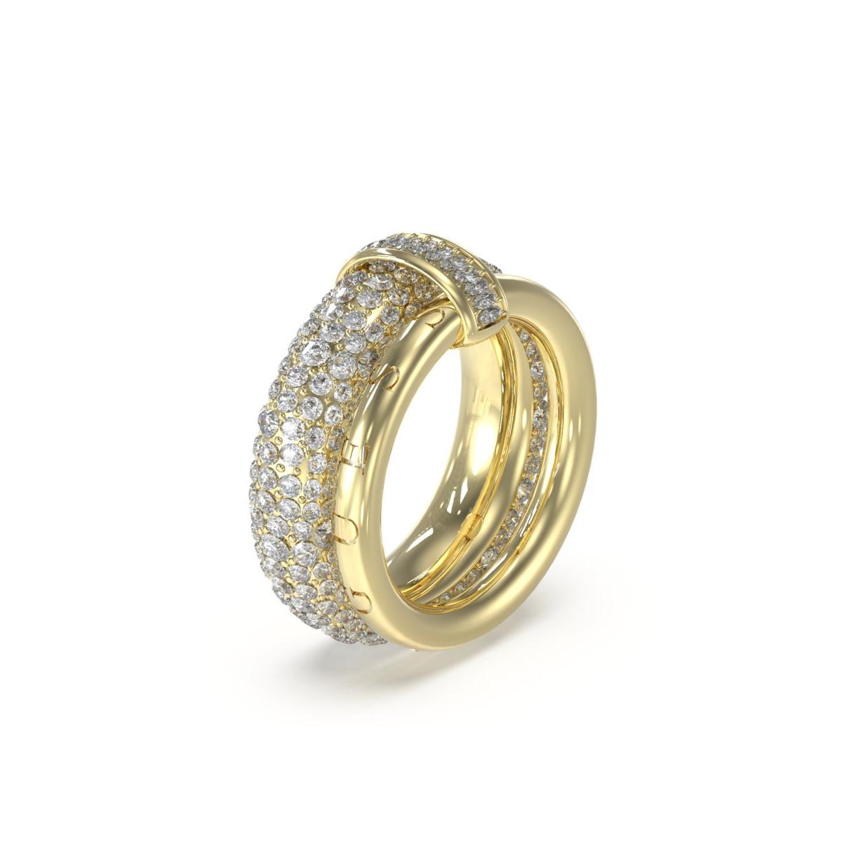 Guess Anillo Mujer Fabulous Me De Acero Dorado Talla Europea 56 Talla España 16,00 Jubr05198jwyg56