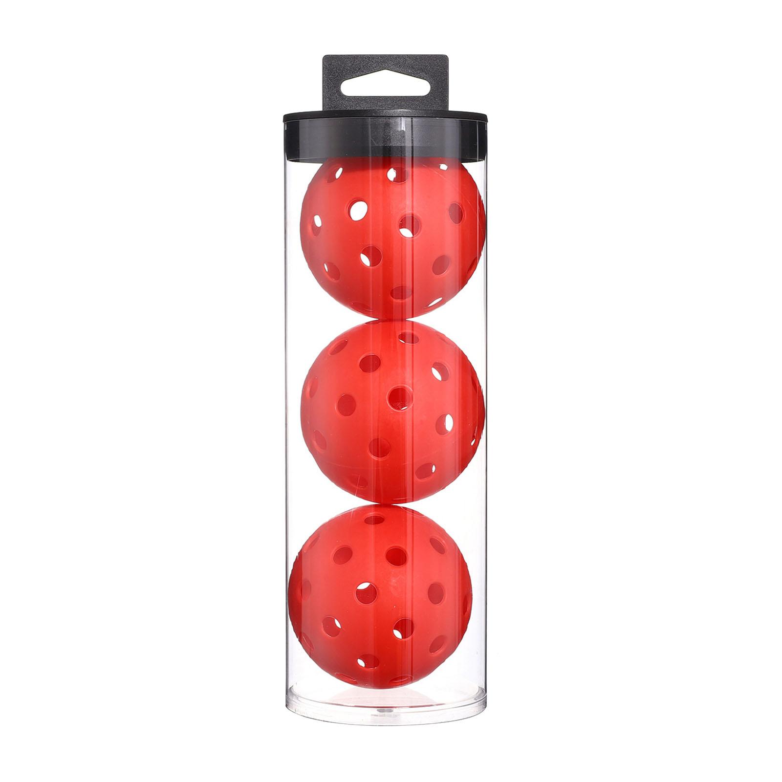 TK 3Pcs Pelota De Pickleball Profesional Con 40 Agujeros Para Practica Y Torneos En Caminos Al Aire Libre Juguete Deportivo Para Adultos
