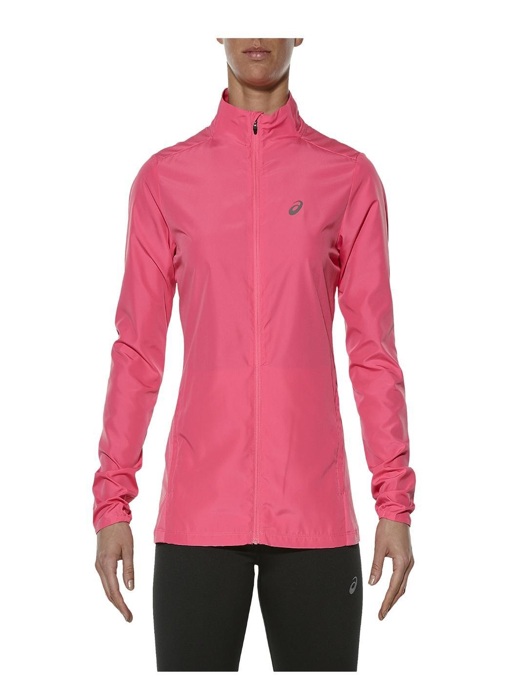 Cortavientos Asics Mujer Running Rosa Ligero Transpirable