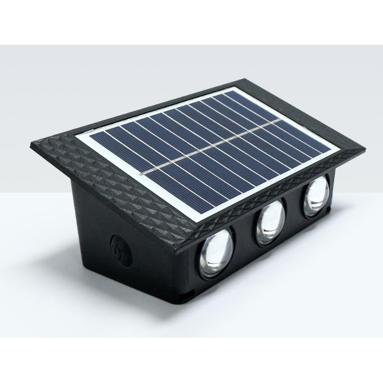 Lalumia Lámpara solar de pared, 4-10 cabezas, 3000K o RGB, control luz+interruptor, 5.5V, ideal para jardín