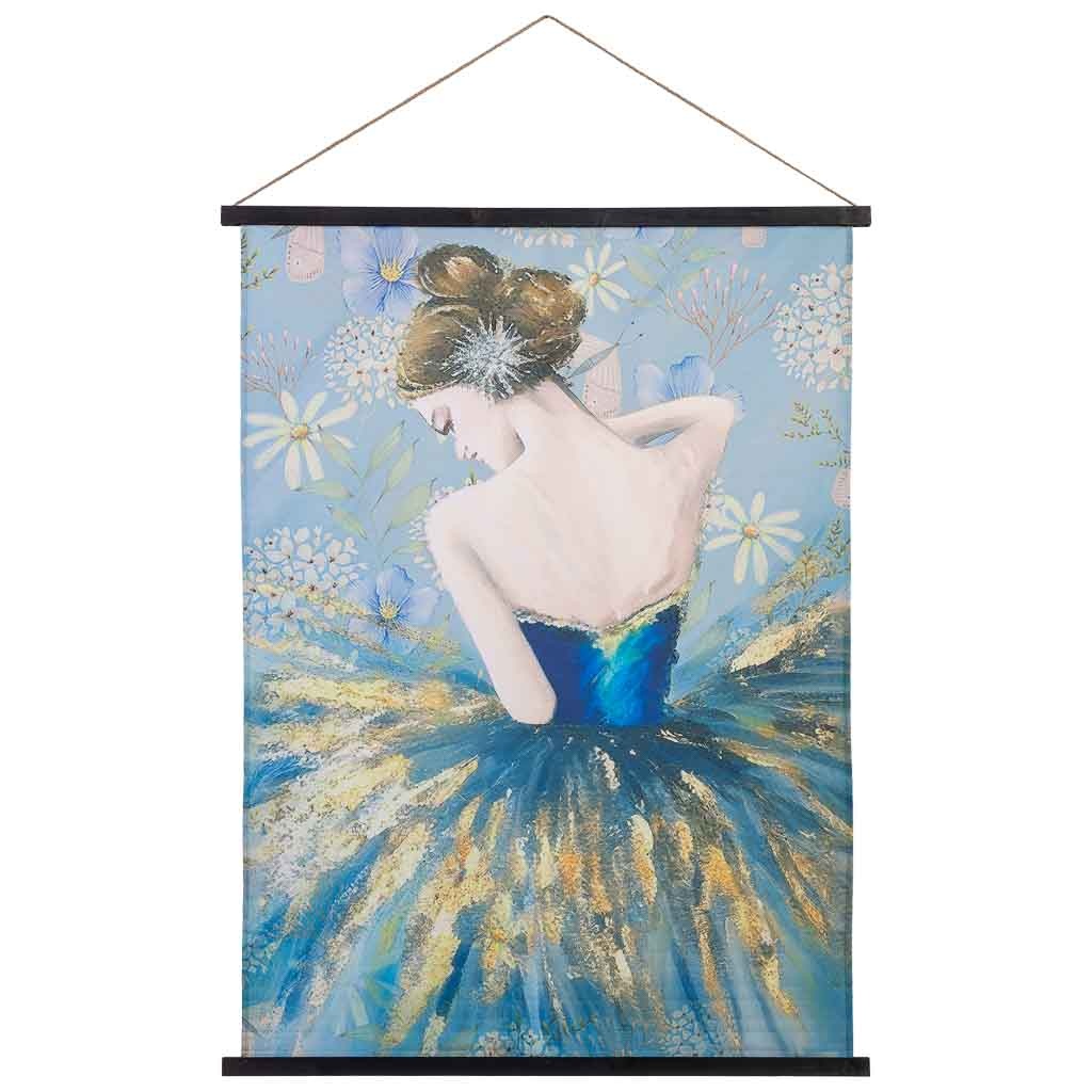 Wonderlust Deco - Lienzo pergamino de tela impresa 90x120x1,7h cm Multicolor 90x120x1,7