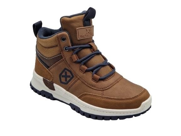 Xti - Botas de piel sintética para niños modelo Xti 150541, color camel, ideales para uso diario en invierno y otoño, cómodas y resistentes
