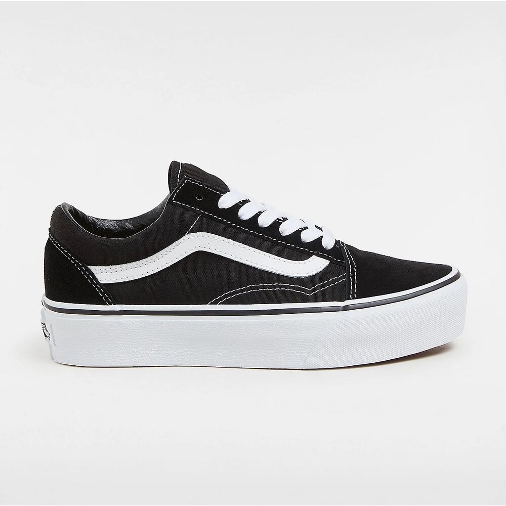 Zapatillas Negras Vans Old Skool de Plataforma