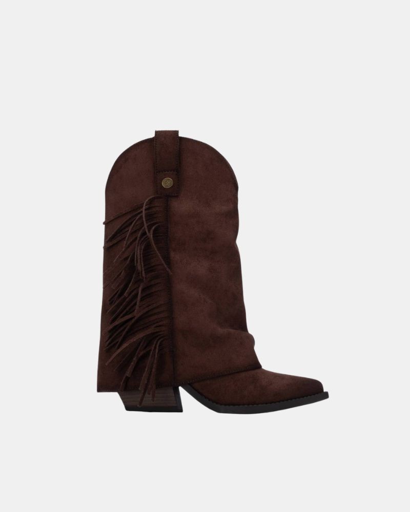 XTI 146104 Botas Altas Cowboy Mujer Marrón