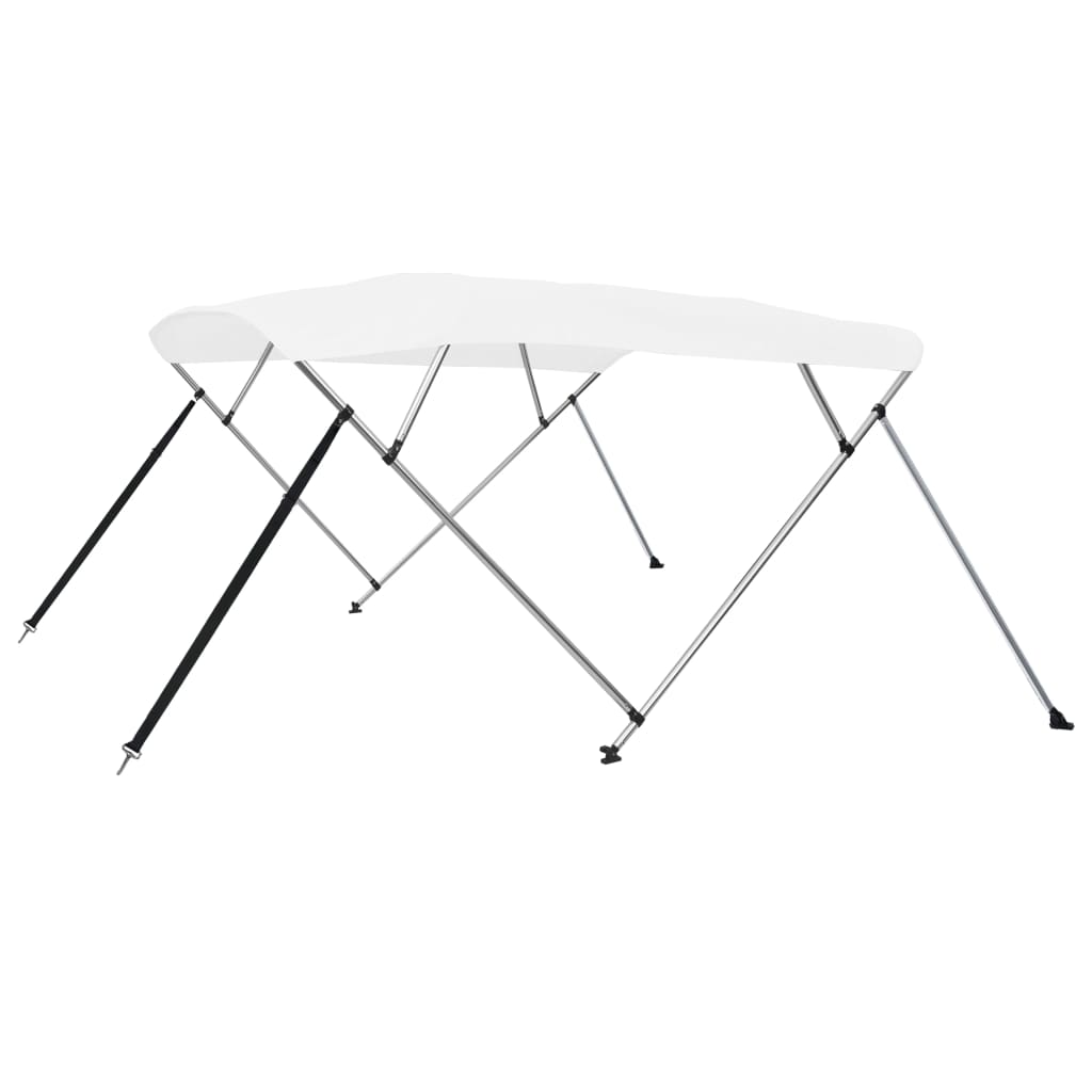 vidaXL Toldo Bimini de 4 Arcos Techo de Embarcación Barco Protegedor Color Azul,  Blanco,  Antracita y mas