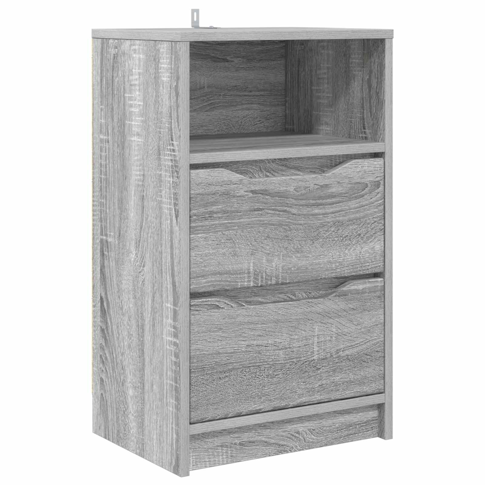 vidaXL Mesita de Noche 40 x 30 x 67 cm Madera de ingeniería Multicolor