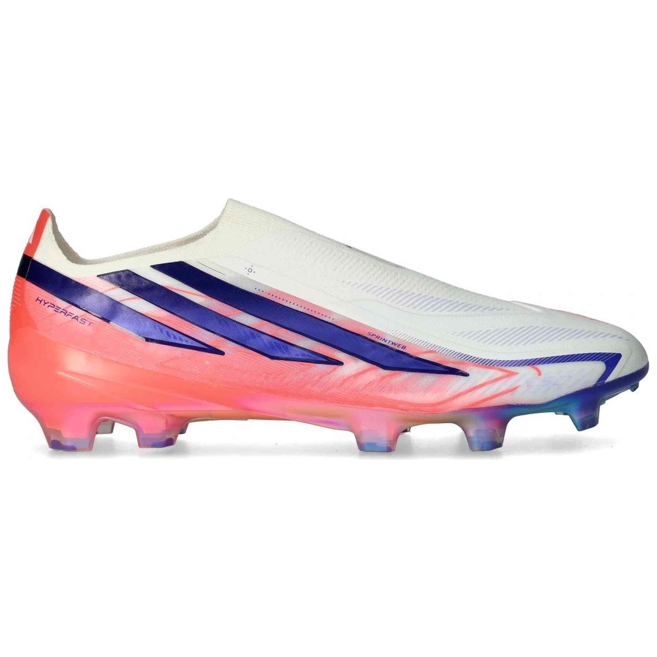 Botas De Futbol Adidas modelo F50 Hyperfast Elite Laceless FG para hombre y mujer en color Blanco