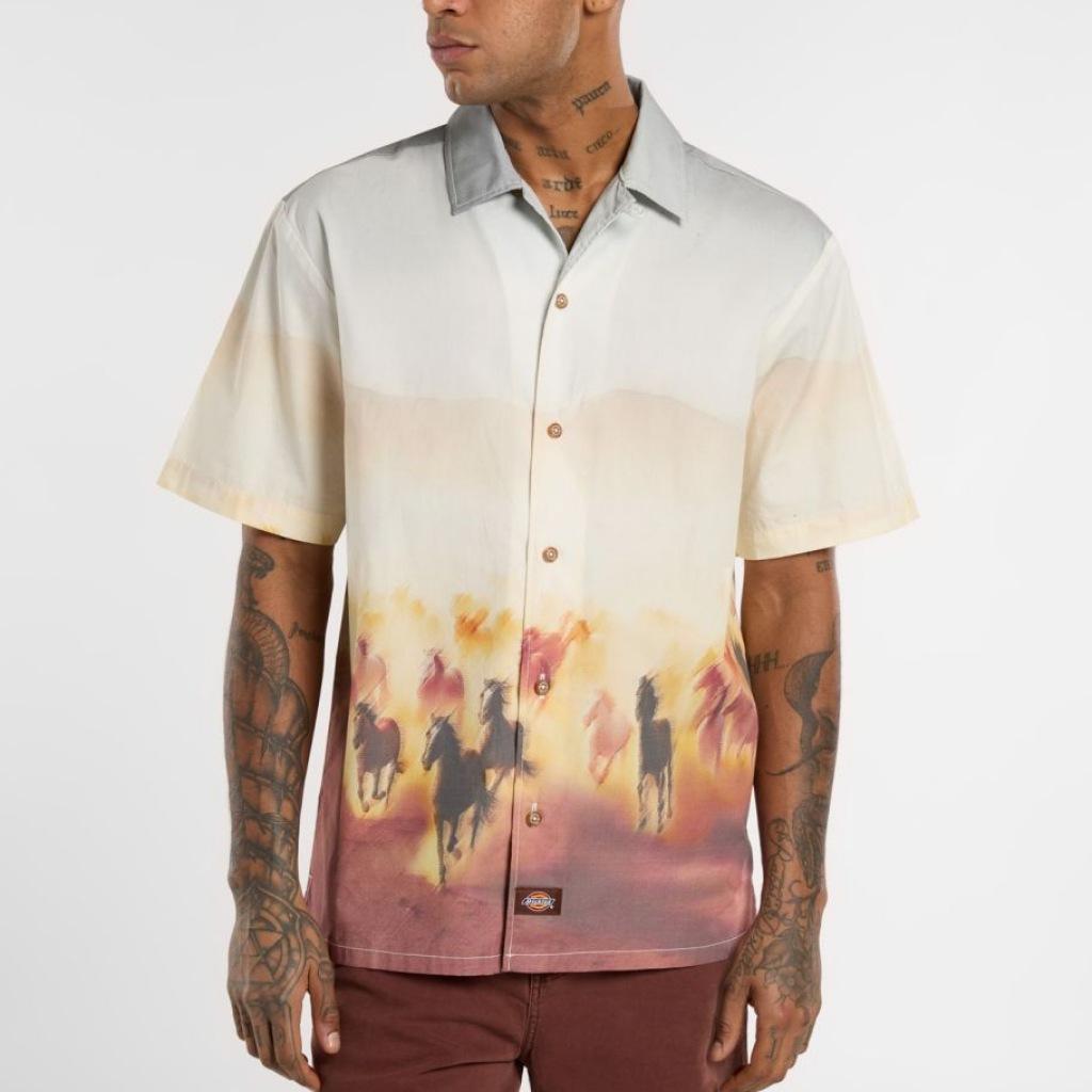 Camisas Hombre Marca Dickies Modelo Running Wild Shirt Ss