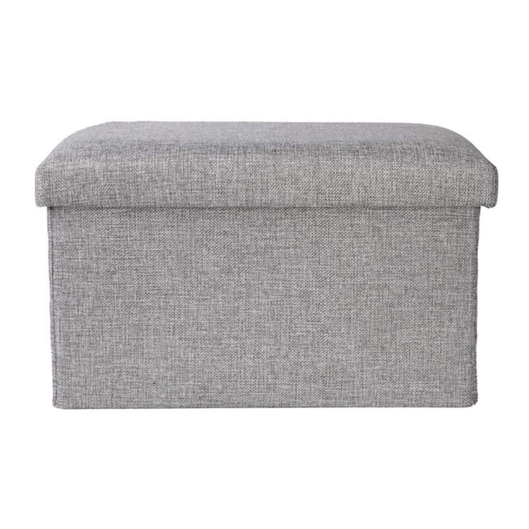 Taburete para almacenaje, 45x25x25CM, Puff Plegable, Banco Dormitorio, Salón