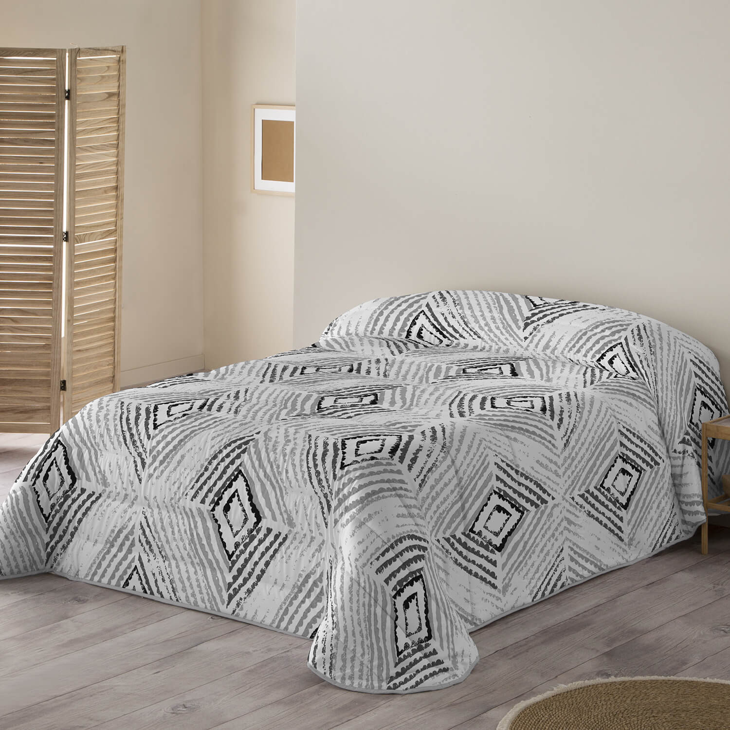 NATURALS - Edredón Nórdico Estampado - Acolchado de Gran Confort y Extrasuave - Gramaje 300 Gramos con Tacto Pluma - 9 Modelos diferentes - Modelos Geométricos - Camas 90/105/135/150/180 cm