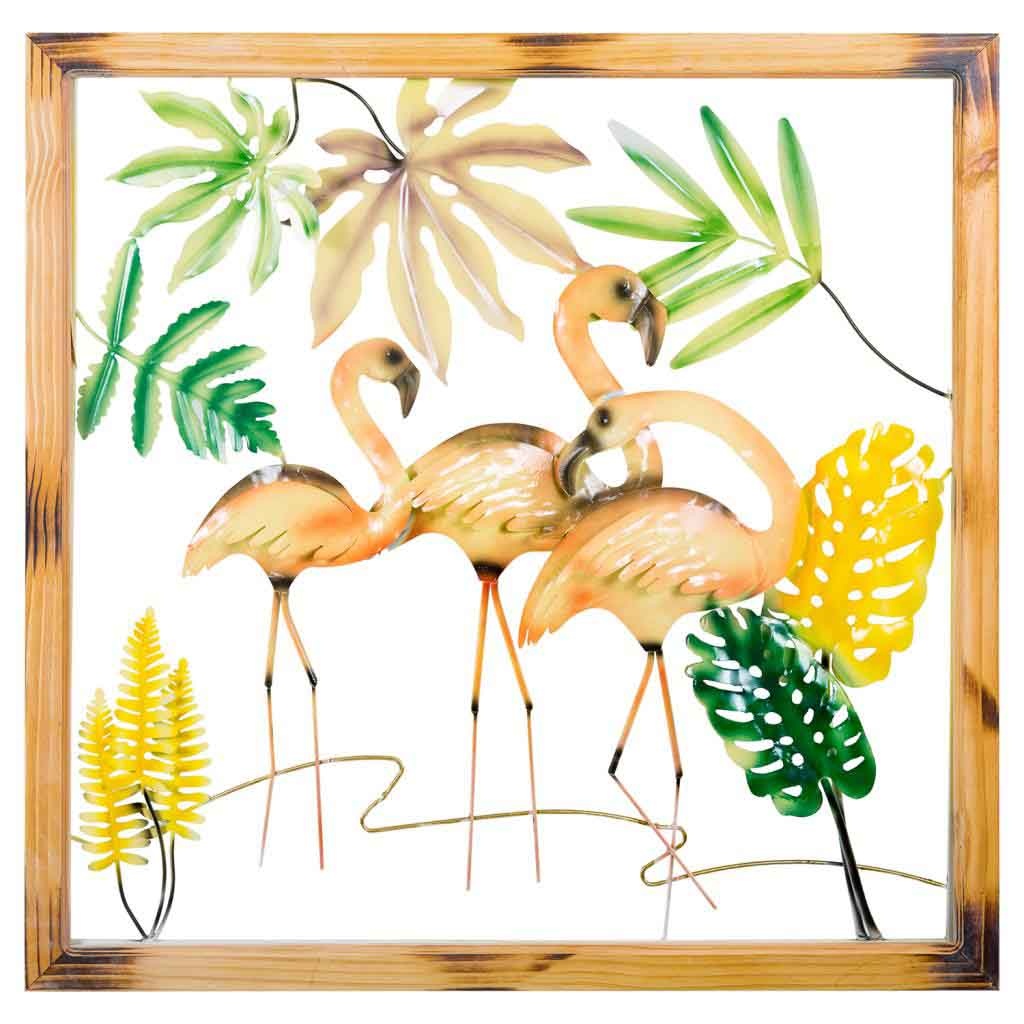 Wonderlust Deco - Mural decorativo de pared de metal 87x4x87 Multicolor 87x4x87h cm