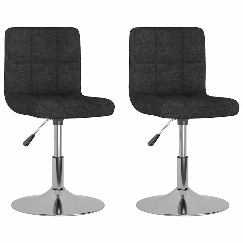 vidaXL Sillas de comedor giratorias 2 unidades tela  40 x 43 x 85.5 cm Multicolor