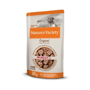 Nature's Variety - Dog Wet Original No Grain Mini Vaca PAT (saqueta) - 150g