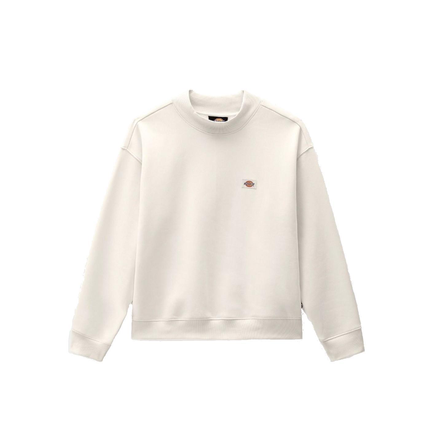Dickies Sudadera Mujer OAKPORT Blanca Clásica Cuello Redondo