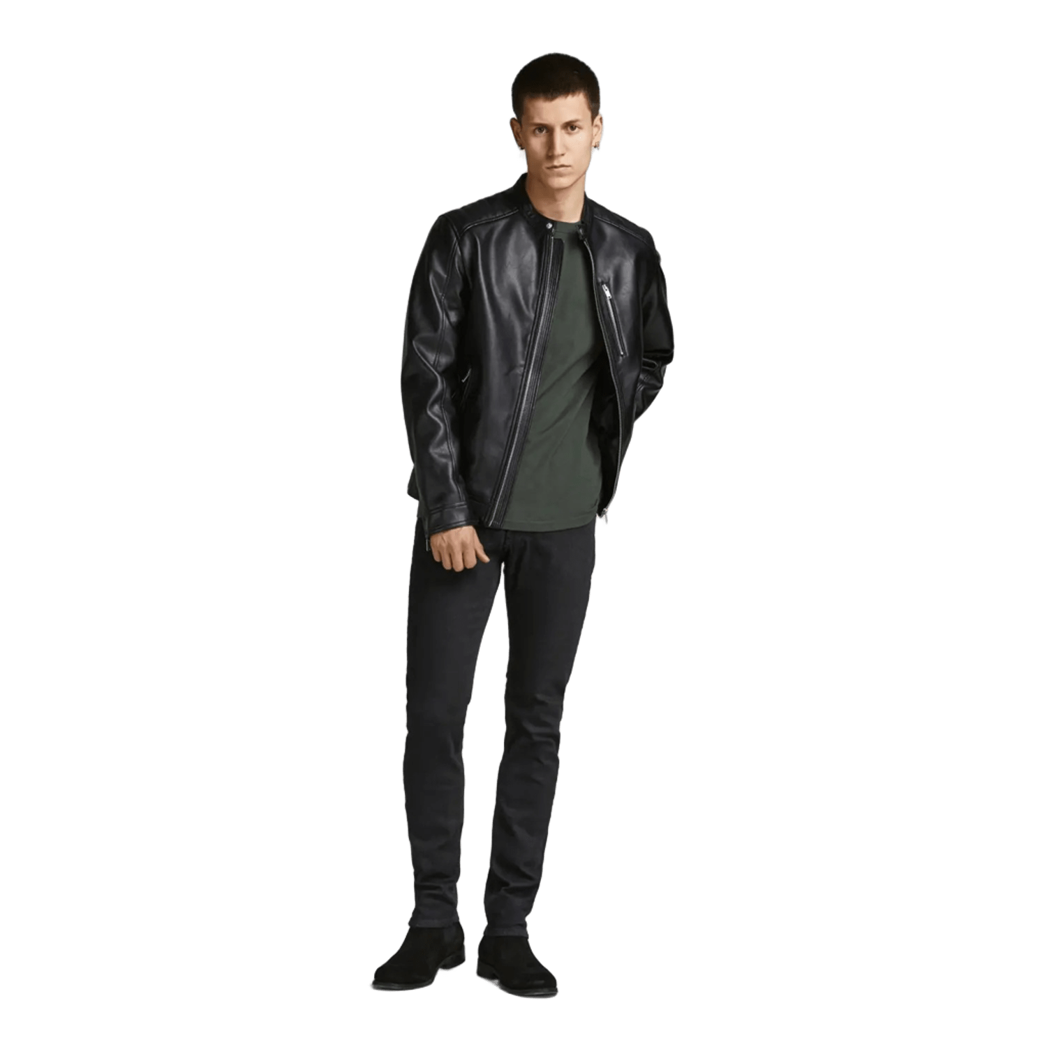Jack & Jones Intelligence Glenn Slim Fit Jeans para hombre - Pantalones vaqueros negros