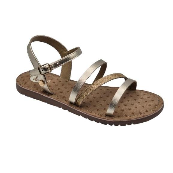 Gioseppo - Sandalias de vestir para niñas modelo 75305 en color platino, cómodas y elegantes para ocasiones especiales y uso diario