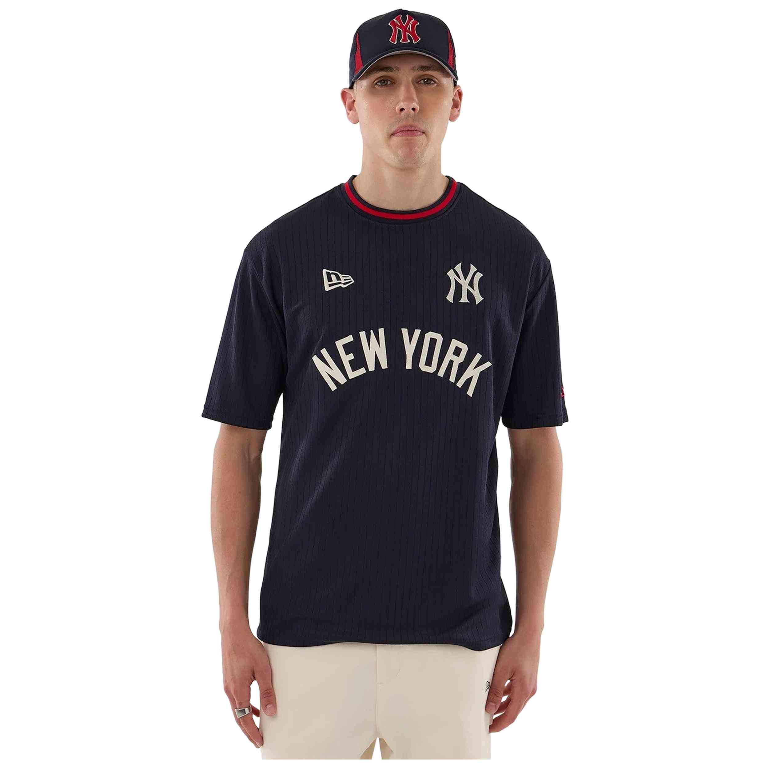 Camiseta De Manga Corta New Era modelo New York Yankees MLB World Cup para hombre y mujer en color Azul