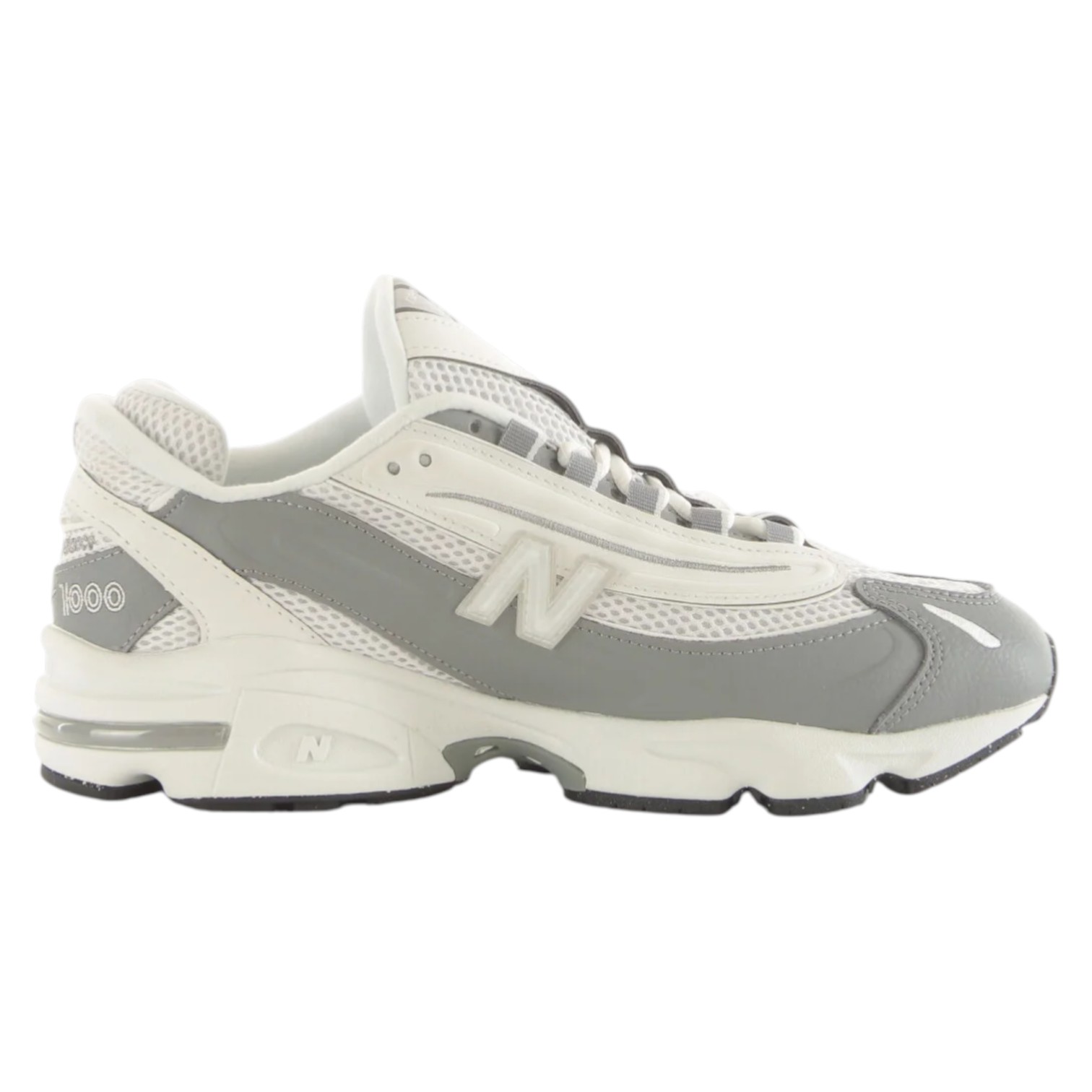 Sneakers New Balance Uomo 1000 Mesh Leather White Slate Grey