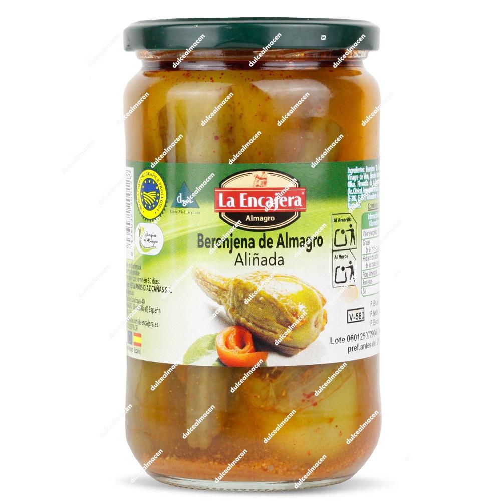 Berenjena de Almagro Aliñada La Encajera Tarro de Cristal 780 gr