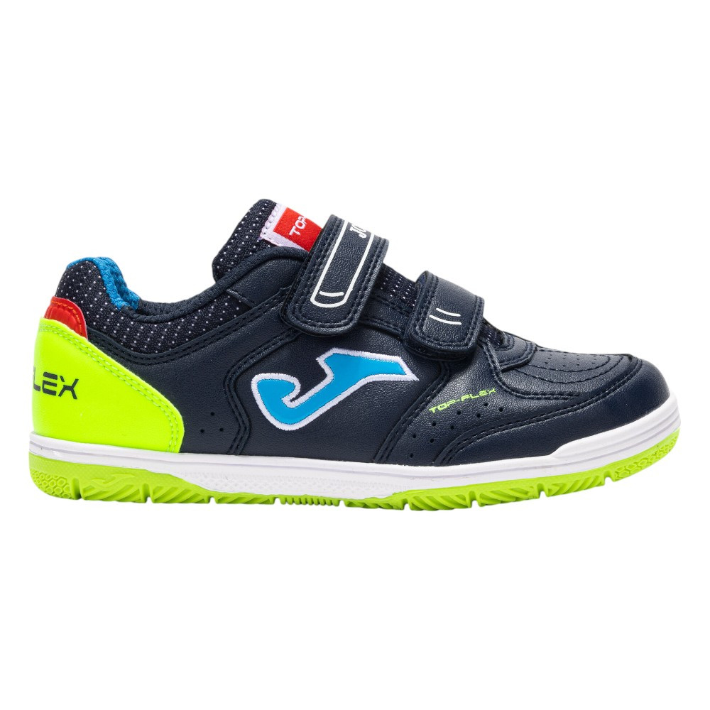 Zapatillas Joma Top Flex Jr 2533 Azul Marino Verde Tpjs2533Inv Indoor Futbol Sala Niños