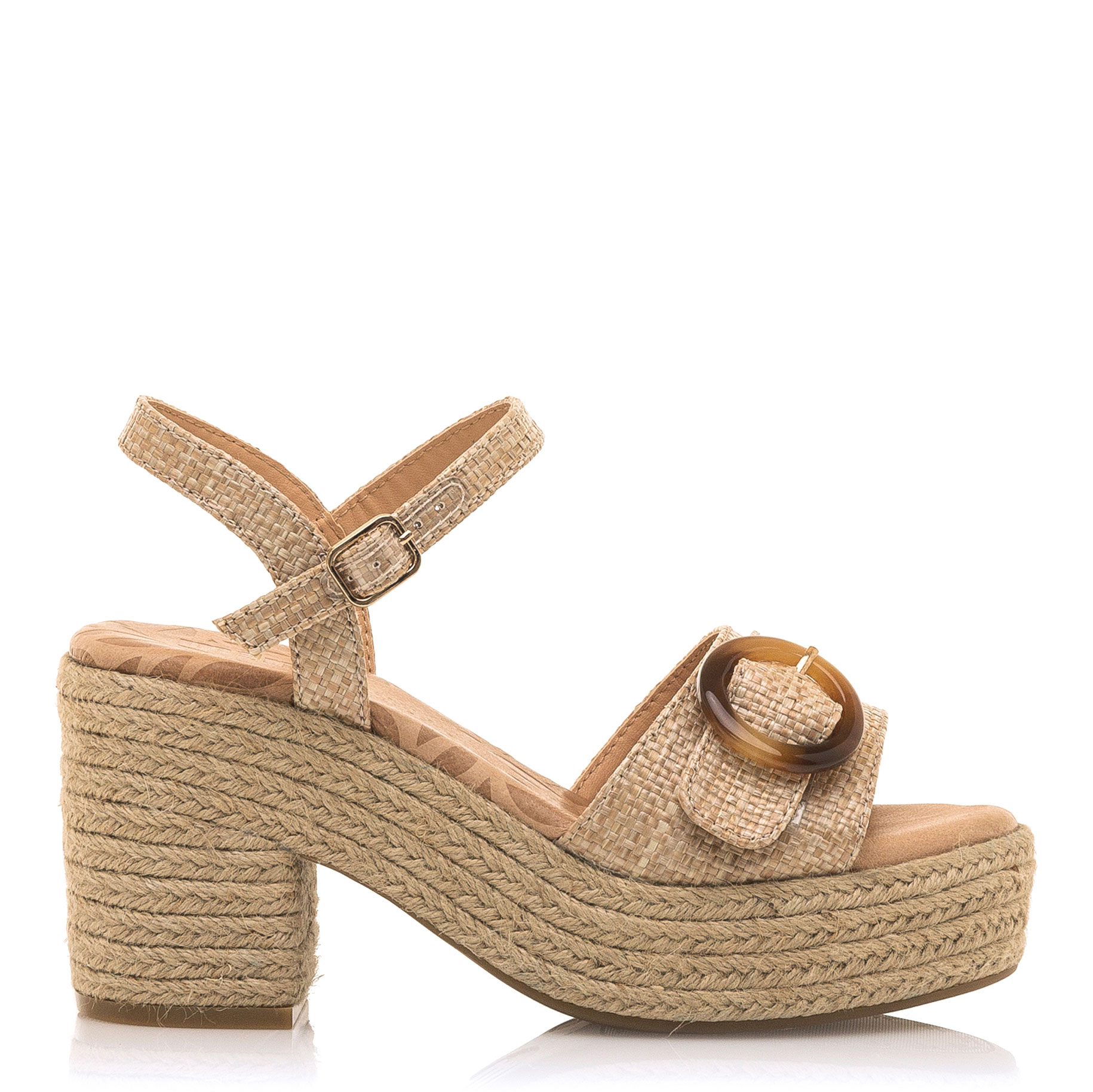 Mustang Tacón Beige 59607-C55987 , para Mujer