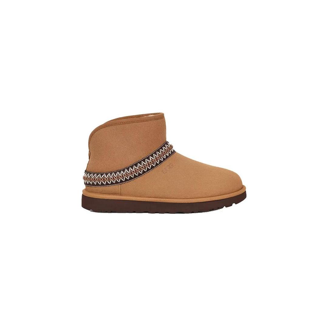 Bota Mujer Ugg Classic Mini Crescen Chestnut