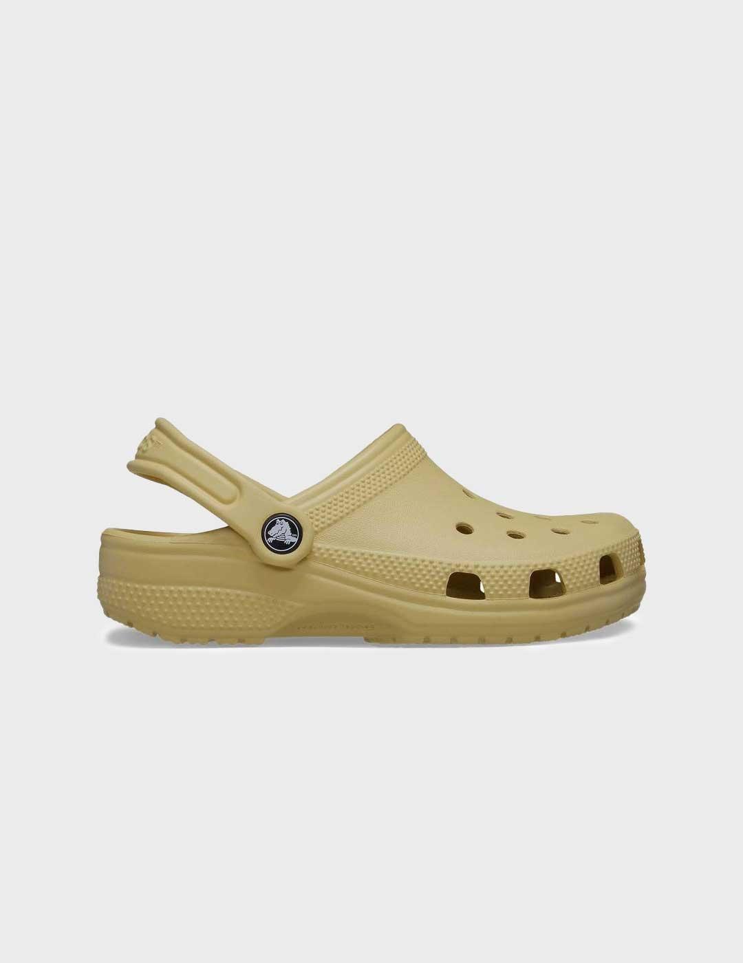 Crocs Classice Clog T zuecos beige para niño y niña