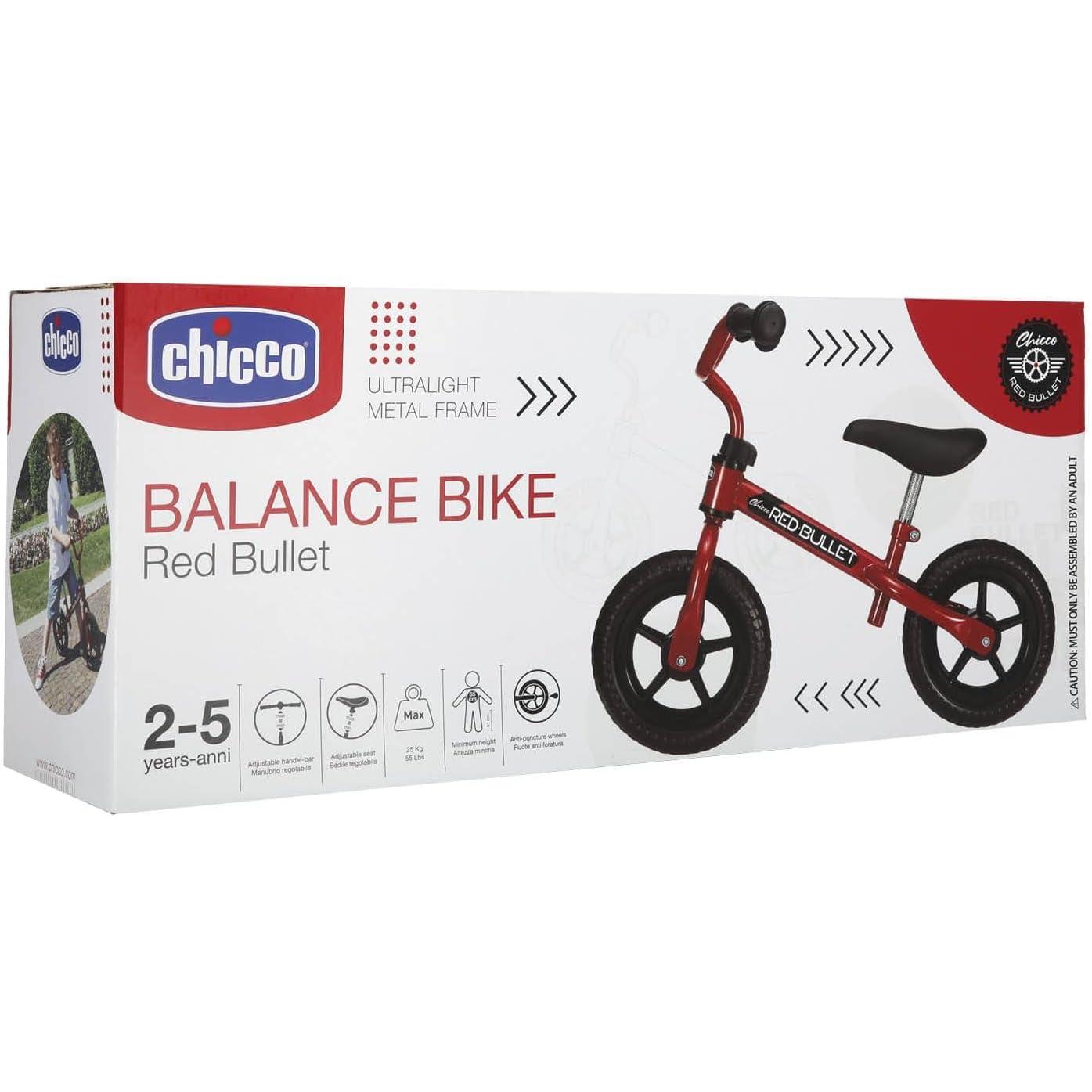Chicco ++ First Bike Roja 17160 - Bicicleta Sin Pedales 2-5 Años