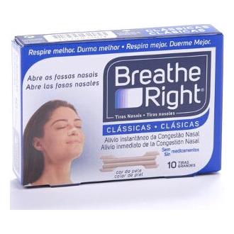 Breathe Right Tiras Nasales Transparentes Grandes 10Uds